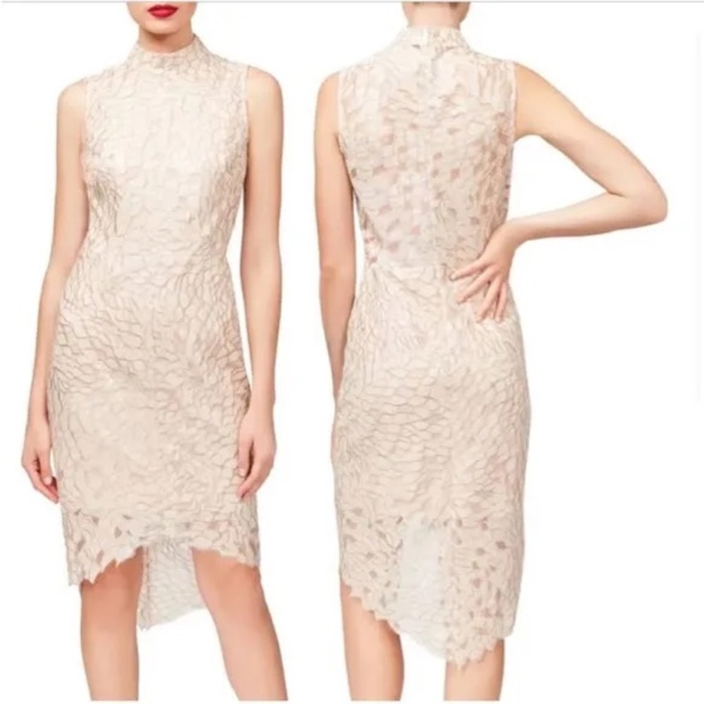 Betsey Johnson Rose Gold Sheath Midi Dress